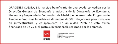 Ayuda Dirección General de Economía e Industria de la Consejería de Economía, Hacienda y Empleo de la Comunidad de Madrid