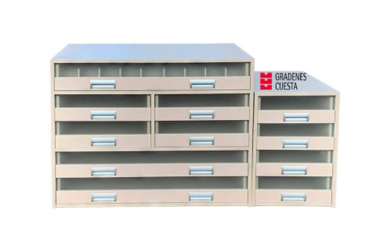 Cajonera doble con altos bajos